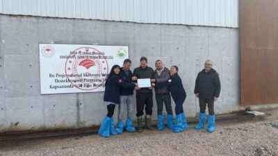 Eskişehir'in Mahmudiye İlçesi'nde ilk "Hastalıktan Ari İşletme Sertifikası", işletme sahibi
