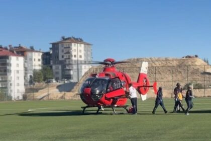 Darende’de Düşme Sonucu Yaralanan 82 Yaşındaki Adam Ambulans Helikopterle Hastaneye Sevk Edildi