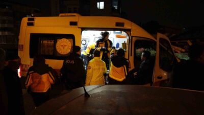 Malatya'nın Battalgazi ilçesinde, göreve giden bir polis memuru ve komiser,