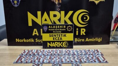 Manisa'nın Alaşehir ilçesinde Narkotik Suçlarla Mücadele Şube Müdürlüğü, uyuşturucu ticareti