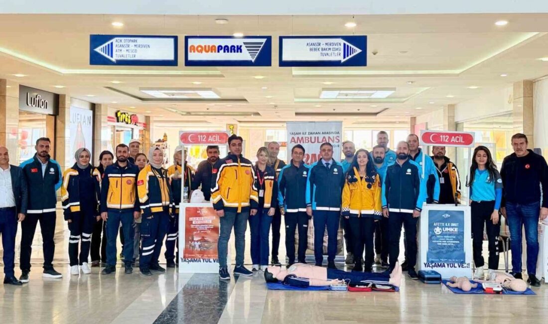 Mardin'in Kızıltepe ilçesinde, Acil Sağlık Hizmetleri Haftası kapsamında İl Sağlık