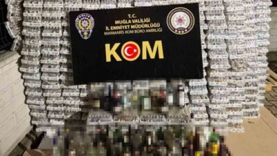 Muğla'nın Marmaris ilçesinde, KOM Şube Müdürlüğü ekiplerinin düzenlediği bir operasyonda