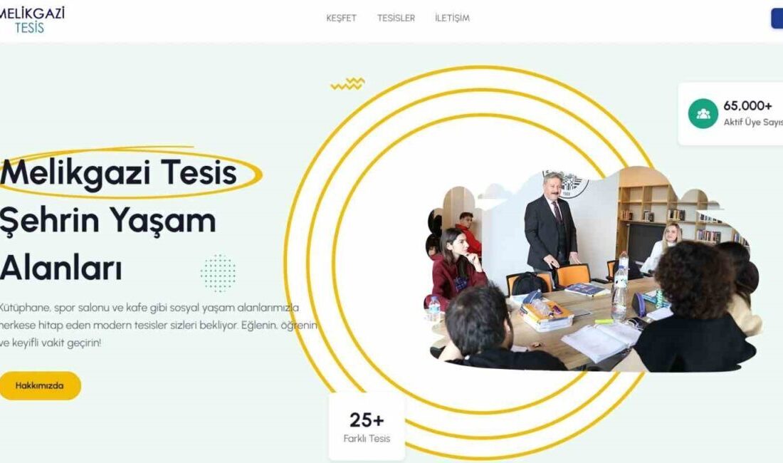 Melikgazi Belediyesi, dijital dönüşüm sürecini hızlandırarak tüm sosyal tesislerini tek