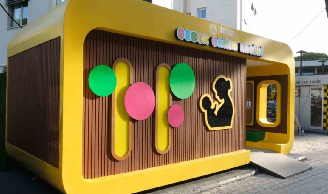 Menemen Belediyesi, bebekli annelere kolaylık sağlamak amacıyla Menemen Adliyesi önünde