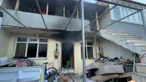 Muğla'nın Menteşe ilçesinde bir evde meydana gelen yangında ev sahibi