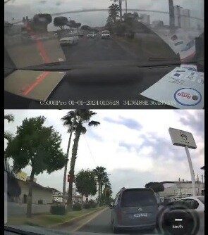 Mersin'de trafikte makas atarak tehlike yaratan sürücü, sosyal medyada paylaşılan