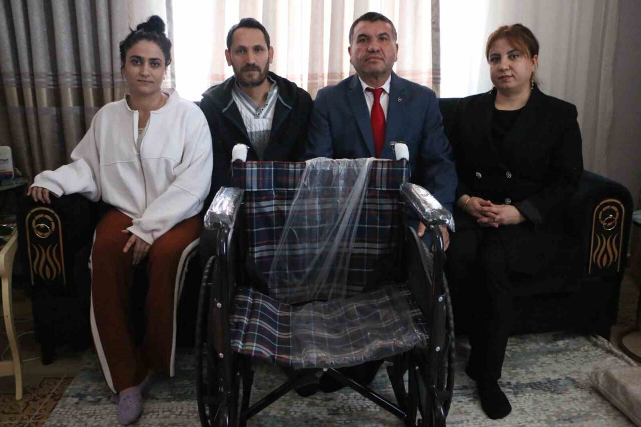 MHP Sur İlçe Başkanlığı’ndan Engelli Ailelere Tekerlekli Sandalye Desteği