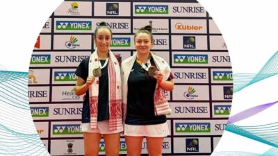 Türkiye Badminton Federasyonu sporcuları Bengisu Erçetin ve Nazlıcan İnci, 2-7