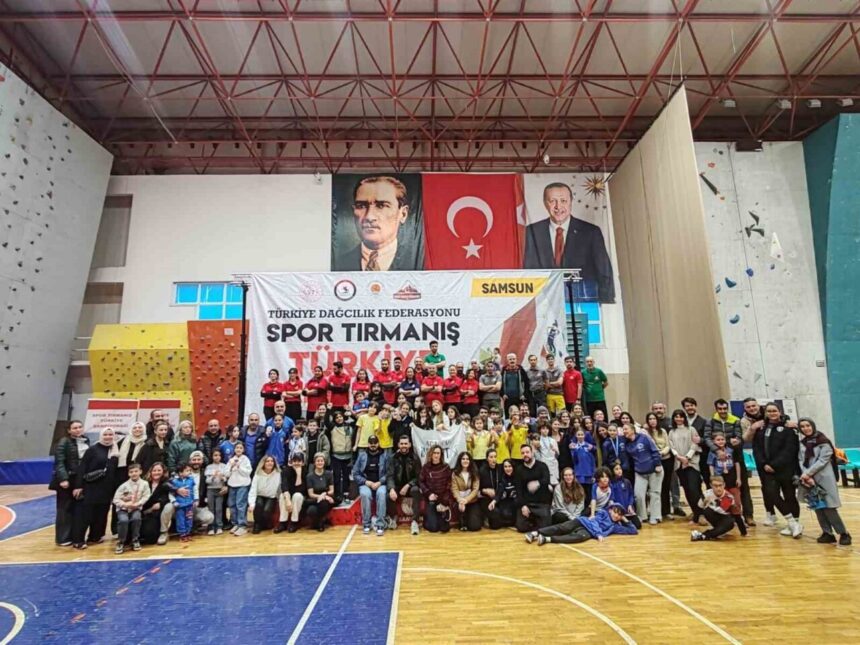 Samsun’da Spor Tırmanış Türkiye Kupası’nda 197 sporcu yüksek dereceler için mücadele etti.
