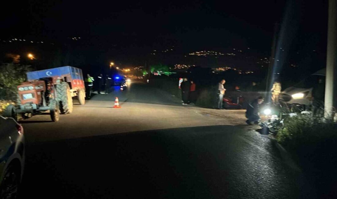 Aydın'ın Bozdoğan ilçesinde motosiklet ve traktörün çarpışması sonucu Nazlı Orhan