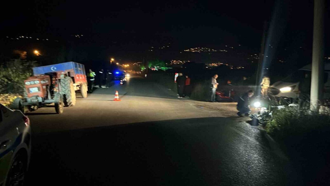Aydın'ın Bozdoğan ilçesinde motosiklet ve traktörün çarpışması sonucu Nazlı Orhan