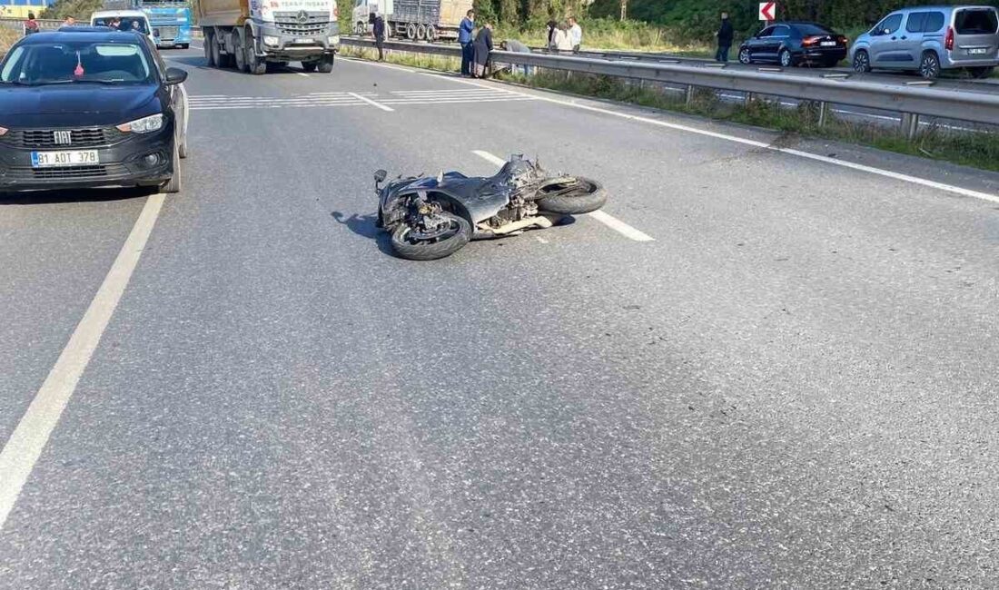 Karadeniz Ereğli'de 16 yaşındaki Can G., motosikletin kontrolünü kaybederek kaza