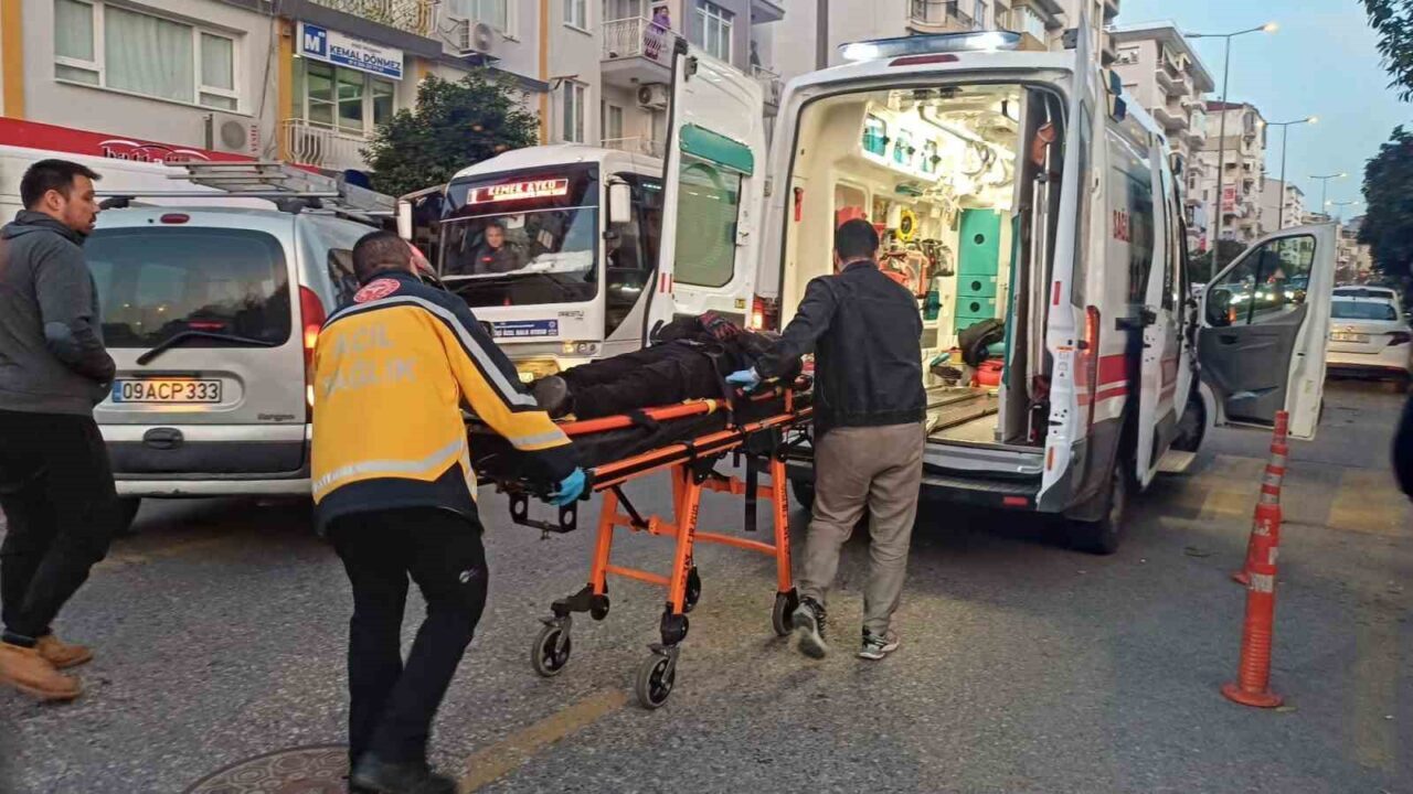 Aydın'ın Efeler ilçesinde otomobil ile motosikletin çarpışması sonucu bir kişi