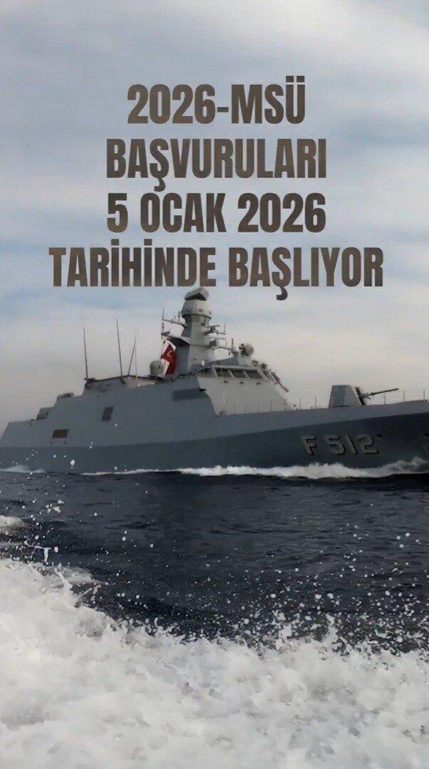 2026-MSÜ Askeri Öğrenci Aday Belirleme Sınavı başvuruları 5-29 Ocak’ta alınacak.