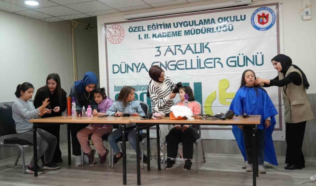Muş'ta 3 Aralık Dünya Engelliler Günü kapsamında, Özel Eğitim Uygulama