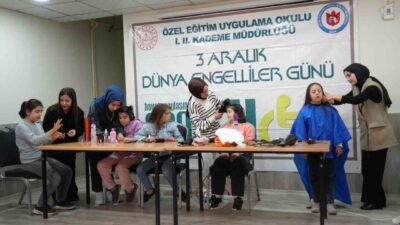 Muş'ta 3 Aralık Dünya Engelliler Günü kapsamında, Özel Eğitim Uygulama