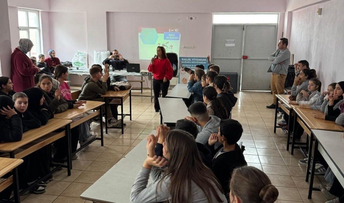 Buharkent İlçe Tarım ve Orman Müdürlüğü, Savcıllı Ortaokulu'nda su ürünleri