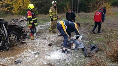 Balıkesir’in Sındırgı ilçesinde tır ve otomobilin çarpışması sonucu Ali Koç