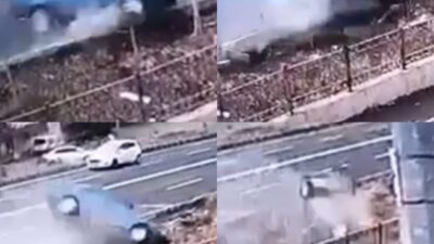 Kahramanmaraş'ın Süleyman Şah Mahallesi'nde H.C.N. (18) yönetimindeki Tofaş marka otomobil,