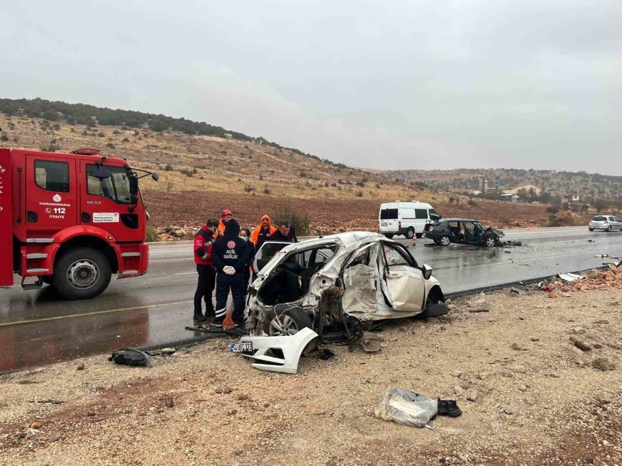 Kahramanmaraş'ta meydana gelen trafik kazasında, İstanbul Kağıthane 13 No’lu Aile