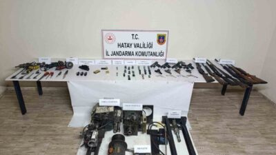 Hatay'ın Payas ilçesinde M. D. isimli şahıs, evinde silah imal