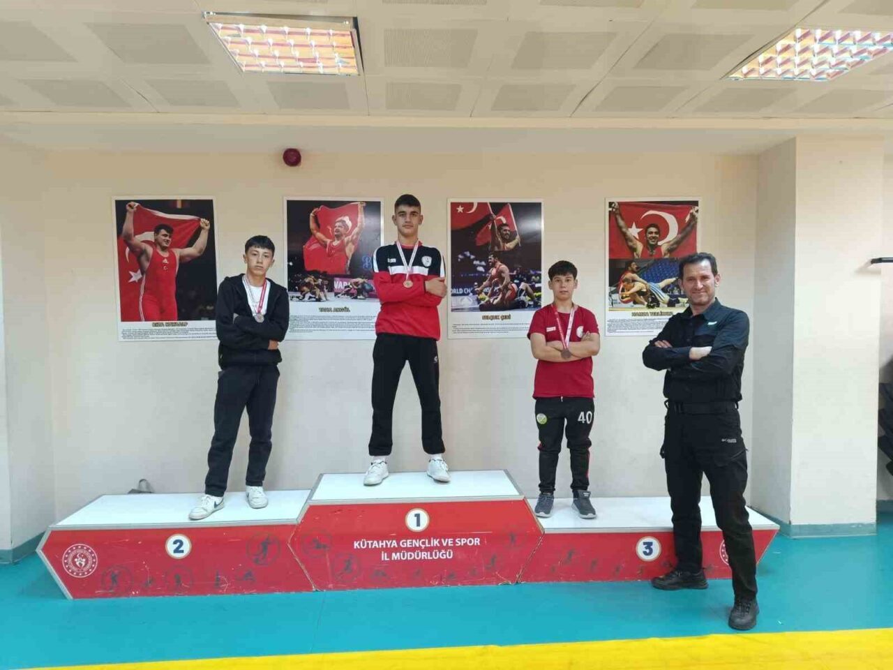 Pazarlar Spor Lisesi, Kütahya İl Müsabakaları'nda serbest stil güreşte 1