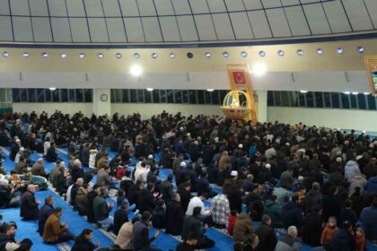 Regaip Kandili’nde Terzibaba Camii’nde Manevi Atmosferle Gece Yaşandı