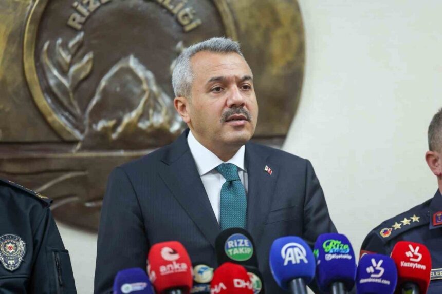 Rize Valisi, 2025 yılı güvenlik çalışmalarına dair önemli bilgiler paylaştı