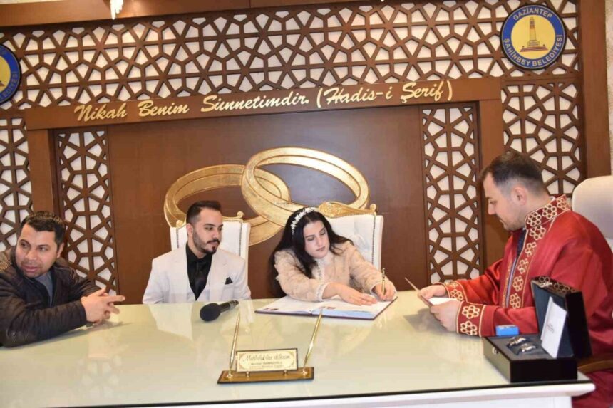 Şahinbey Belediyesi 2025’te 9.502 çiftin nikahını kıyarak rekor bir yılı daha geride bıraktı.