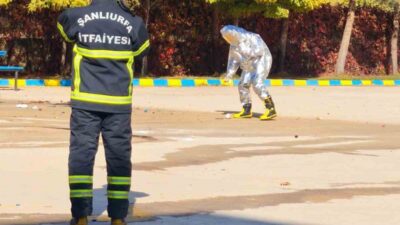 Şanlıurfa'nın Ceylanpınar ilçesindeki Ceylanpınar Anadolu Lisesi'nde deney tüplerinin patlaması sonucu