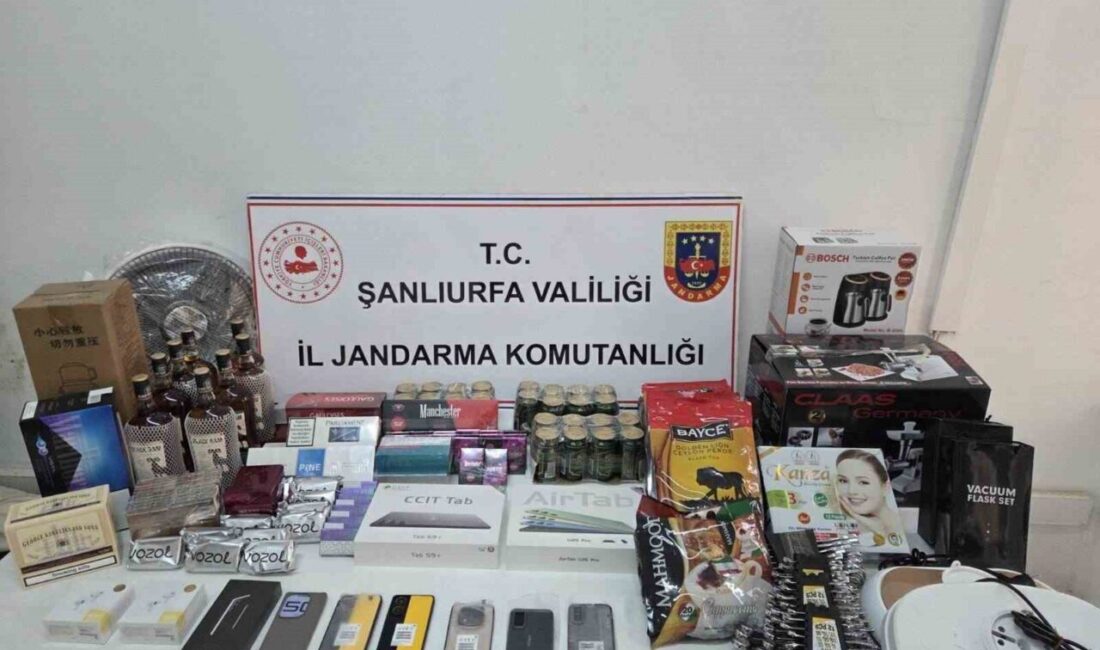 Şanlıurfa'nın Suruç ilçesinde, İl Jandarma Komutanlığı’nın düzenlediği operasyonda, gümrük kaçağı