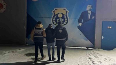 Sarıkamış'ta hakkında 15 yıl hapis cezası bulunan Y.A., dur ihtarına