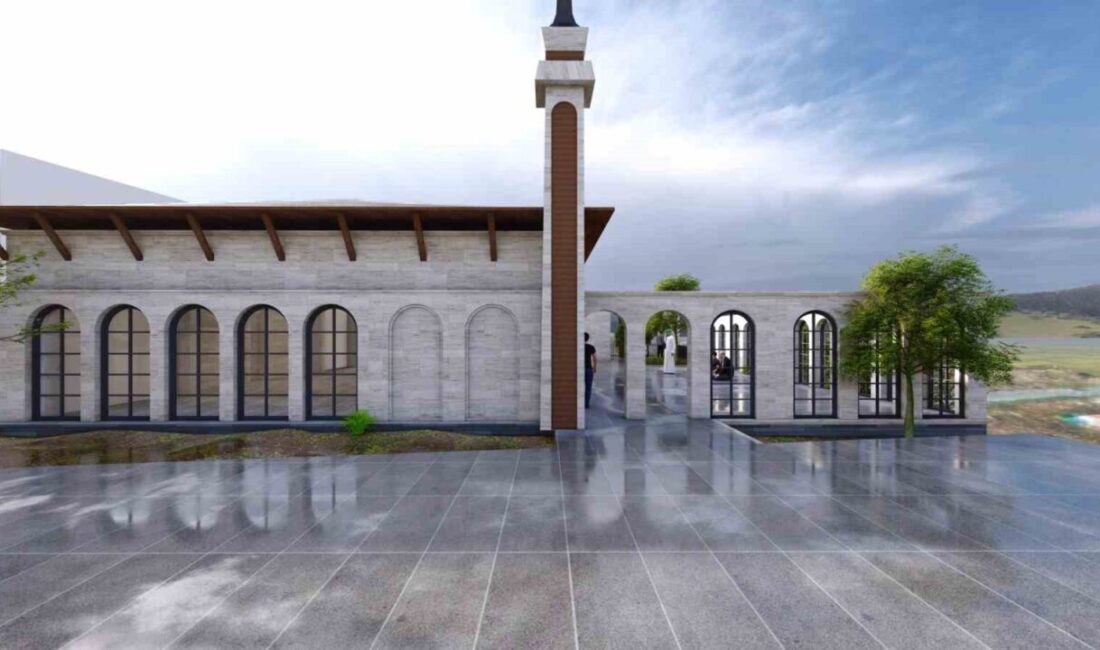 Melikgazi Belediyesi, Selçuklu Mahallesi'nde inşa edilen Hayrat Cami'nin çevre düzenlemesini