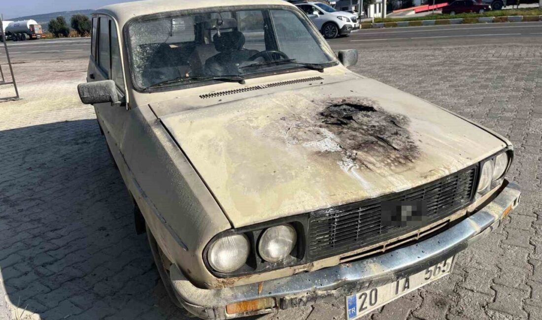 Denizli'nin Buldan ilçesinde, 20 TA 565 plakalı bir otomobil Acısu