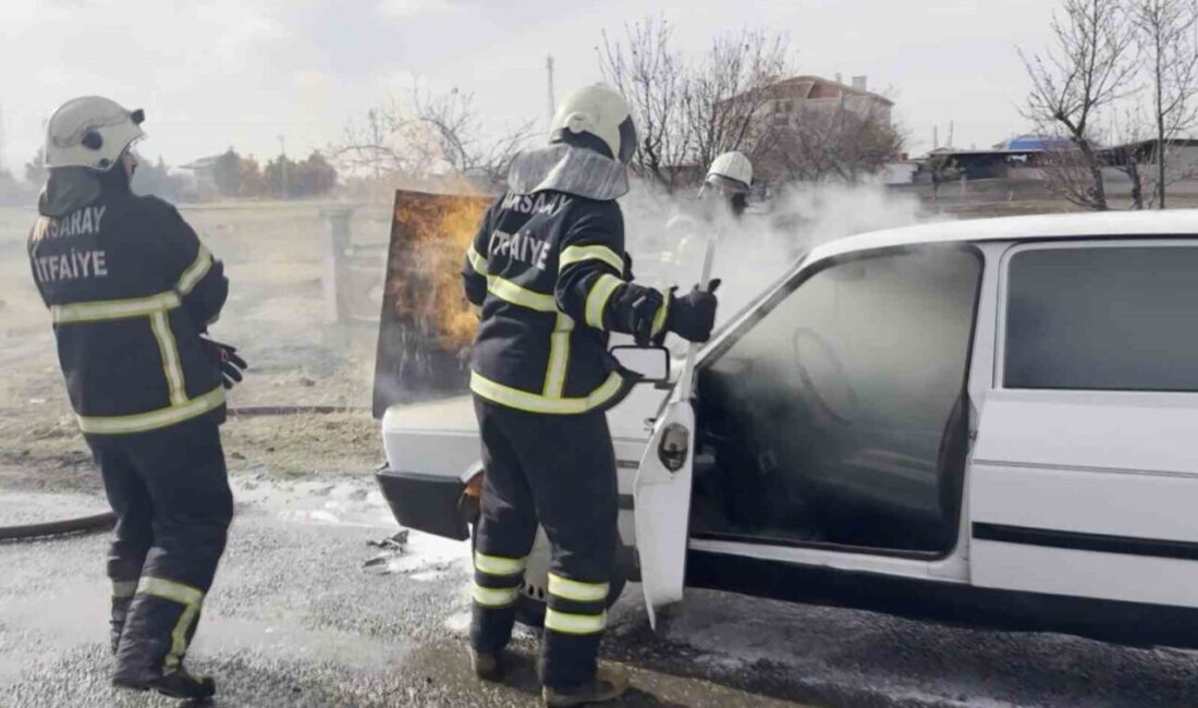 Aksaray'da Selçuk Bulvarı'nda seyir halindeki Murat V.'ye ait otomobilin motor