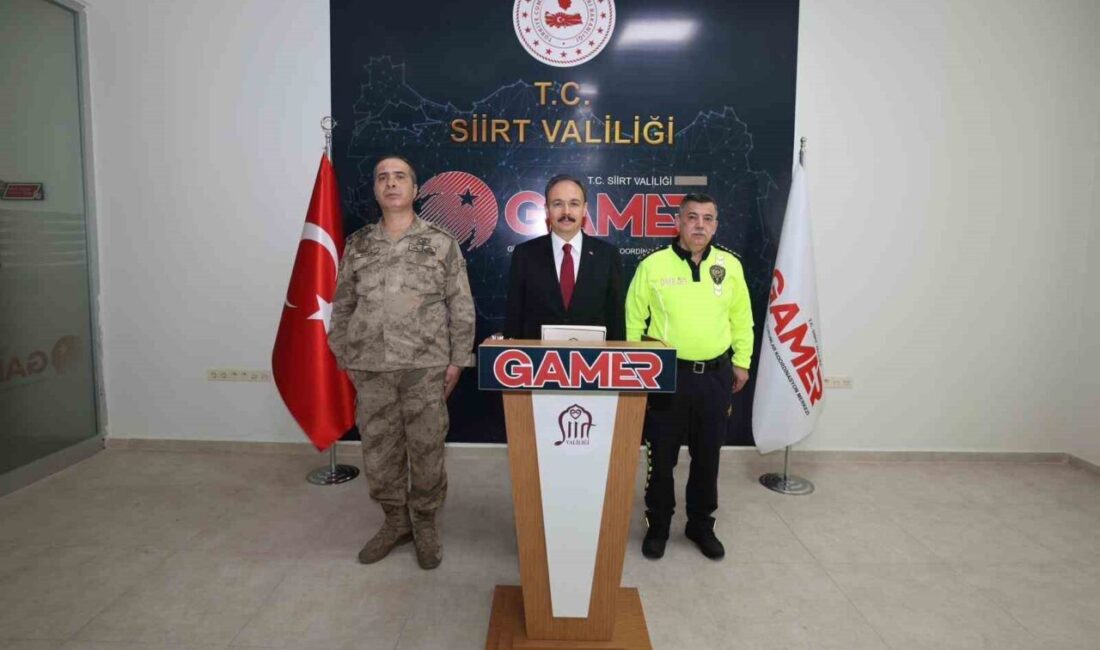 Siirt Valisi Dr. Kemal Kızılkaya, 2025'in Kasım ayında kentteki asayiş