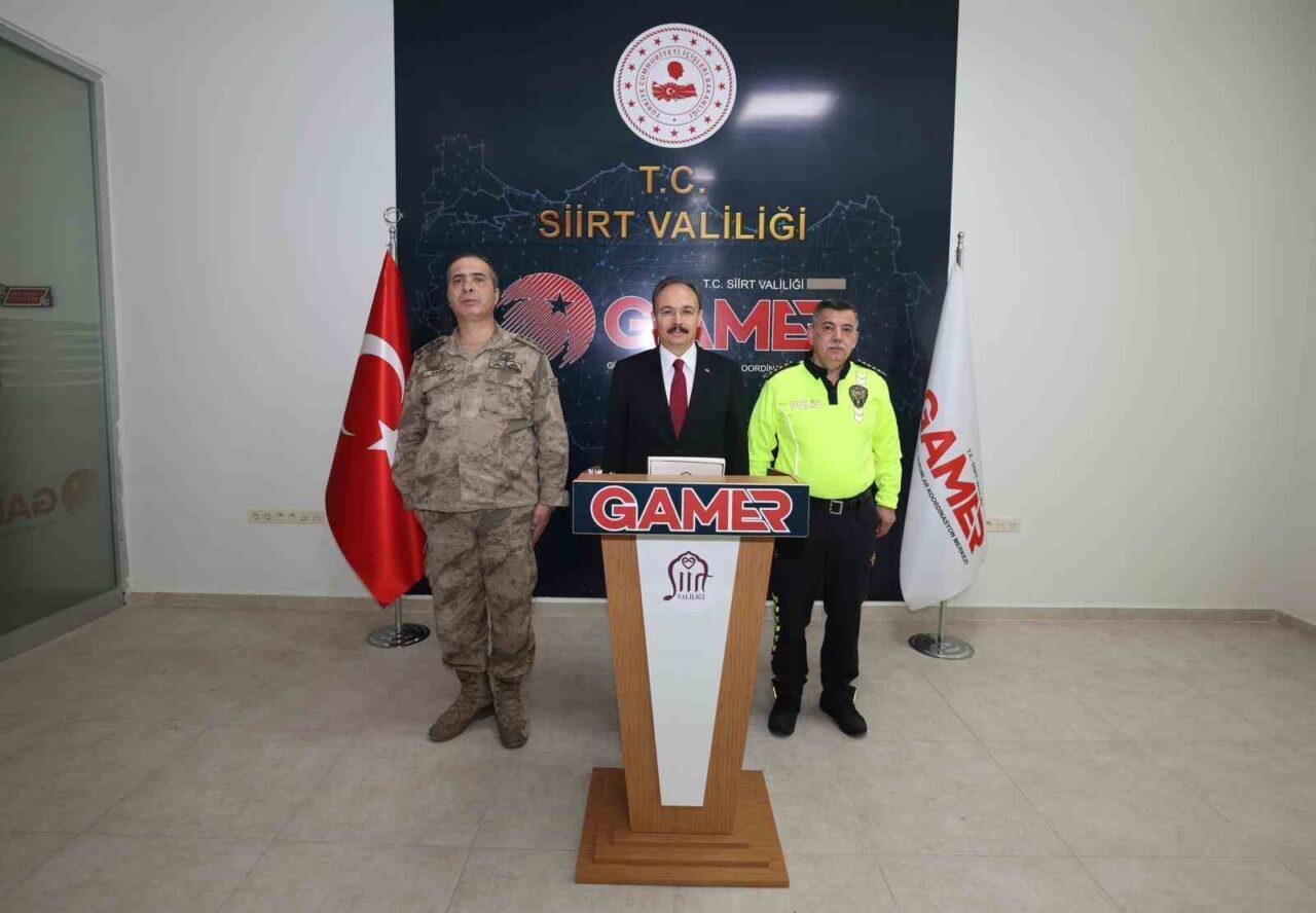 Siirt Valisi Dr. Kemal Kızılkaya, 2025'in Kasım ayında kentteki asayiş