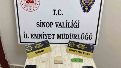 Sinop'ta narkotik ekipleri, yürüttükleri operasyonlarda birçok uyuşturucu madde ele geçirdi.