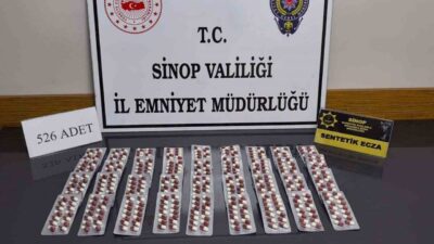 Sinop'ta uyuşturucu operasyonu yapan Narkotik Suçlarla Mücadele Şube Müdürlüğü, 526
