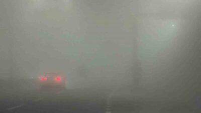 Adıyaman'da sabah saatlerinde etkili olan yoğun sis, kent merkezinde ve