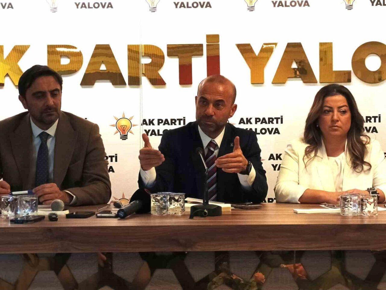 AK Parti Yalova İl Başkanı Umut Güçlü, Yalova'daki su krizini