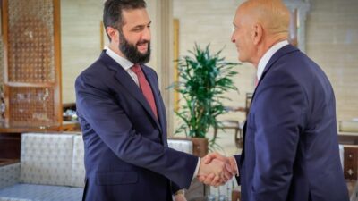 Suriye Devlet Başkanı Ahmed eş-Şara, ABD'nin Ankara Büyükelçisi Tom Barrack