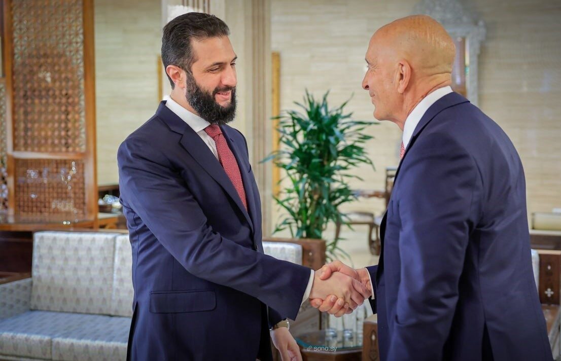 Suriye Devlet Başkanı Ahmed eş-Şara, ABD'nin Ankara Büyükelçisi Tom Barrack