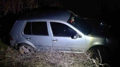 Balıkesir'in Susurluk ilçesinde E.İ. yönetimindeki otomobil, kontrolden geçerek şarampole uçtu.