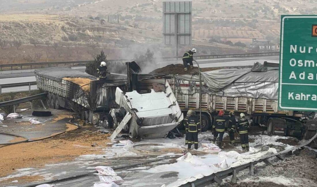 TAG Otoyolu’nda 3 Tırın Çarpışması Sonucu Yangın Çıktı, Adana Yolu Trafiğe Kapandı Gaziantep'te TAG Otoyolu'nda üç tırın çarpışarak yangın çıkarması sonucunda otoyolun
