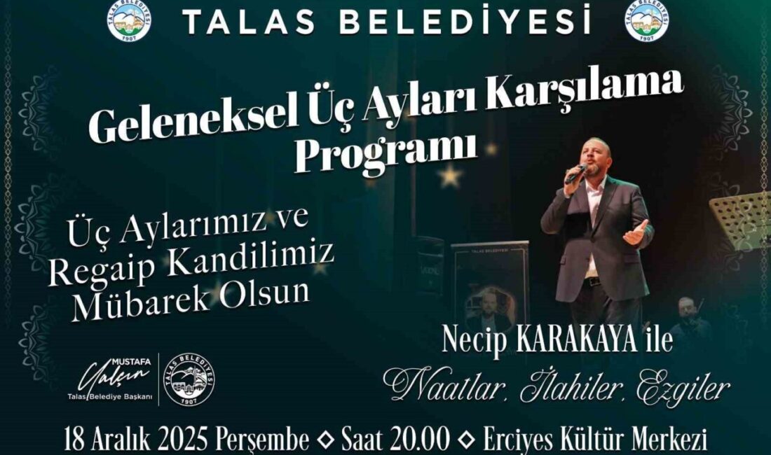 Talas Belediyesi, mübarek üç ayları anlamlı bir programla karşılıyor. Necip