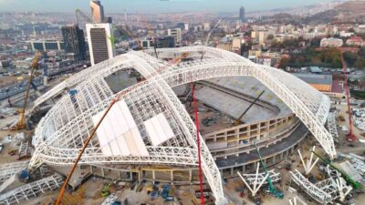 Ankara'da inşaatı süren 19 Mayıs Stadyumu, dünya standartlarında bir yapı