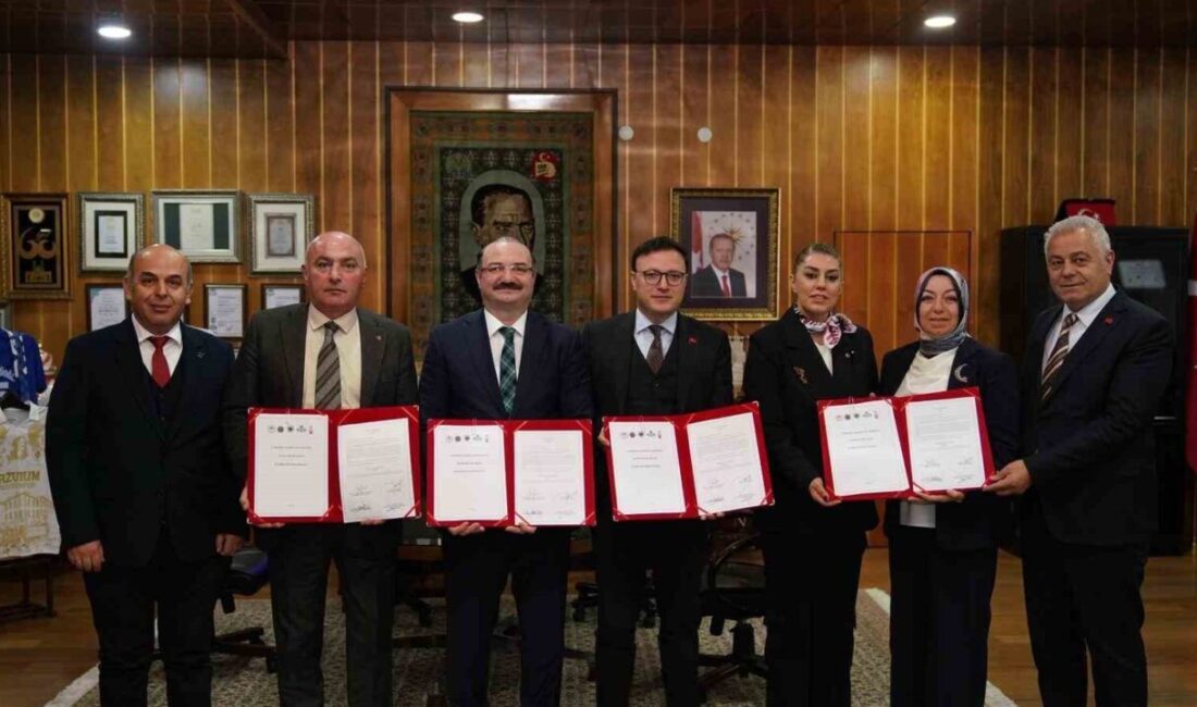 Erzurum'da "Tarımda Kadın Eli Projesi" için iş birliği protokolü imzalandı.