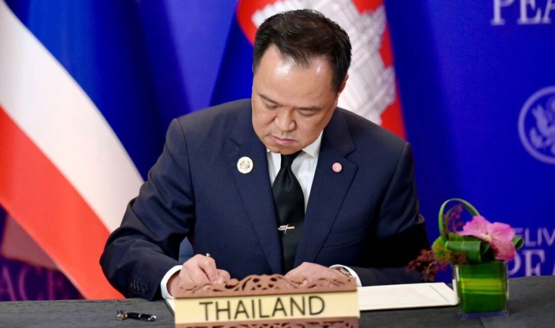 Tayland Başbakanı Anutin Charnvirakul, devam eden askeri krizin ve siyasi