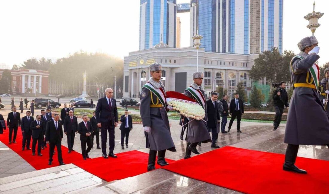 TBMM Başkanı Numan Kurtulmuş, Tacikistan’da İsmail Somoni Anıtı’na Çelenk Bıraktı TBMM Başkanı Numan Kurtulmuş, Tacikistan’ın başkenti Duşanbe'de resmi ziyaret gerçekleştirdi.